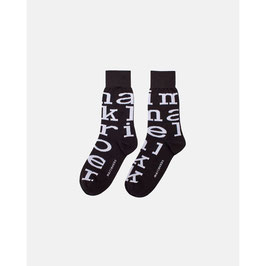 Marimekko Kasvaa Iso Logo socks black/white- Marimekko Socken