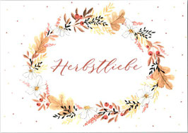 Postkarte Herbstliebe