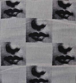 Bacio in lino - tessuto Fornasetti