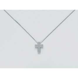Collana Yukiko croce pendente con diamanti CLD3990Y