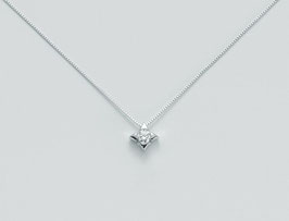 Collana YUKIKO Punto Luce Girocollo Diamante Oro bianco CLD2937Y