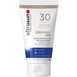 Ultrasun- Glimmer MAX SPF30 Sonnenschutz mit Glimmer Effekt 150 ml