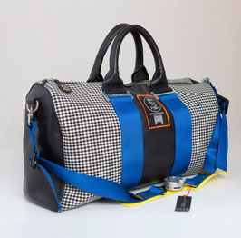 Milly Tasche Pepita Schwarz Racing Belt Blau