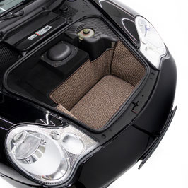 Braune Pepita Hahnentritt Kofferraummatte / Trunk Mat für für 996 / 986 Boxster 1997 - 2004