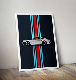 Poster Porsche 911 930 ( Nachbildung )