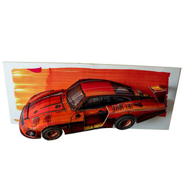 MOBY DICK 3D SKETCH - PAPERCRAFT CAR SCULPTURE - 1:8