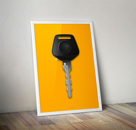 Poster: Porsche Key / Schlüssel Poster 911 964 und 993