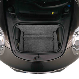 Schwarz / Graue Pepita Hahnentritt Kofferraummatte / Trunk Mat für für 991 / 981 Boxster Cayman 2011 - 2018