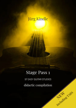 STAGE PASS 1 - 57 easy guitar studies / including TABS (PDF)