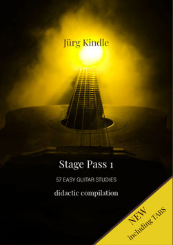 Stage Pass 1  57 easy guitar studies / including TABS (PDF)