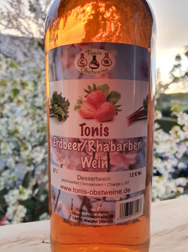 Tonis Erdbeer/Rhabarberwein