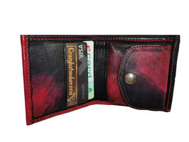 Wallet Folder Black/Red/Pink