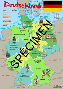 Carte de l'Allemagne A0
