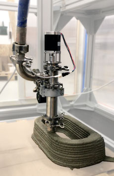 Print head for concrete, 2k