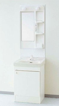 アサヒ衛陶　W500洗面化粧台　Kシリーズ　一面鏡付き　一般地仕様
