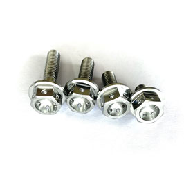 Bolts with dimpled flange