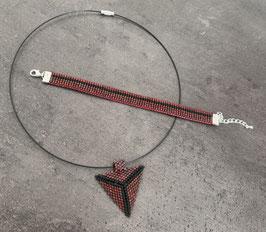 Anhänger aus "Miyuki Delica Perlen" mit passendem Armband
