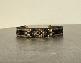 gewebtes Miyuki Delica Armband - "Raute"