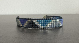 gewebtes Miyuki Delica Armband - "Dreiecke"