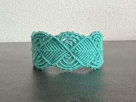 geknüpftes Armband - "Raute mit Halbkreis"