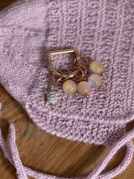 Maschenmarkierer Schildkröte roségold 5er Set