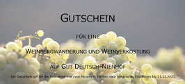 Gutschein - Weinverkostung & Weinbergwanderung