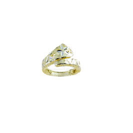 Anello donna traforato in oro giallo bianco  gr 3.20 referenza: A2384BG