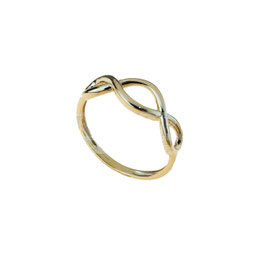 Anello con doppio infinito in oro giallo gr 2.00 referenza: A3080G