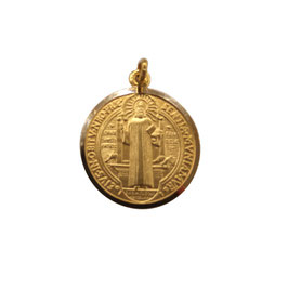 Medaglia Ciondolo San Benedetto Oro Giallo 18 kt codice: 803321730347