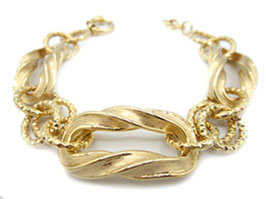 bracciale catena donna in oro giallo satinato 18 kt codice : IS982G