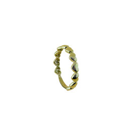 Anello con cuori in oro giallo  gr 2.00 referenza: A2863G