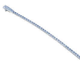 Bracciale Tennis in Oro Bianco con zirconi bianchi Referenza: BR1054B