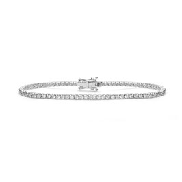 Bracciale Tennis In Oro Bianco con Diamanti BRT293