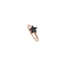 Anello stella con pietre colorate in Oro Giallo 18 KT A2987GOV