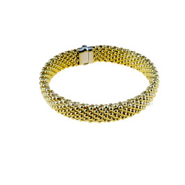 Bracciale donna in oro giallo 18 kt semirigido codice: BR2665G