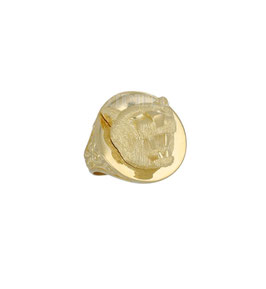 Anello da uomo  in oro giallo 18 kt a scudo con leone codice: 803321737697