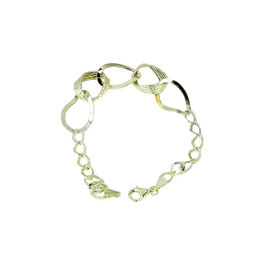 Bracciale donna oro 18 kt catena a scalare con maglie lucide e lavorate codice: BR941G