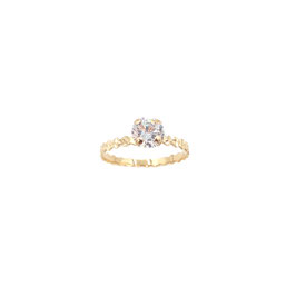 Anello Solitario da donna in oro giallo Referenza:   IS2422G