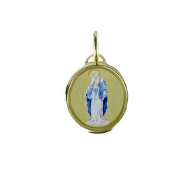 Ciondolo madonna miracolosa in oro giallo Referenza: P2521BG