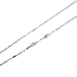 Collana Catena Uomo In Oro Bianco 18 Kt  Referenza: C1757B