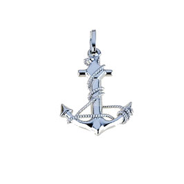 Ciondolo Ancora in oro  Bianco 18 KT   Referenza: C1438B