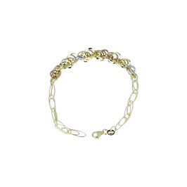 Bracciale Tuscany Silver In Argento 925 | Maglie A Cuore E Ovali 18 Cm Regolabile