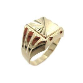Anello da uomo classico in oro giallo 18 kt 803321712174