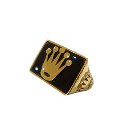 Anello con corona in oro giallo onice e zirconi laterali codice: OG8033217121002DF