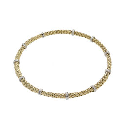 Bracciale rigido morbido in oro giallo 18kt Stella Milano BR3129GB