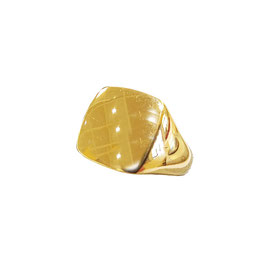 Anello chevalier da mignolo in oro giallo 18kt AM803321737432