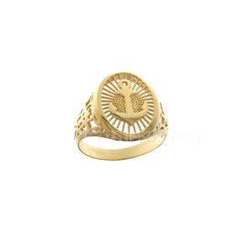 Anello da uomo con ancora in oro giallo 18 kt Referenza: 803321737436