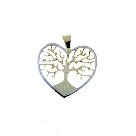 Ciondolo albero della vita in oro bicolore Referenza: C2783BG