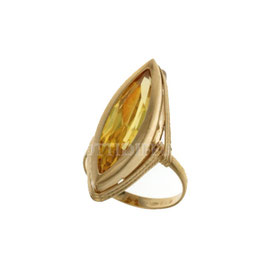 Anello spoletta con pietra gialla gr 6.80 referenza: 803321715199