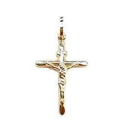 CIONDOLO CROCE CROCIFISSO IN ORO GIALLO 18 KT 750/000  Referenza: C1547G